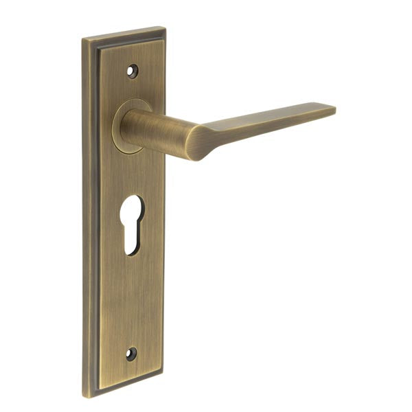 Knightbridge Door Handle Euro Backplate