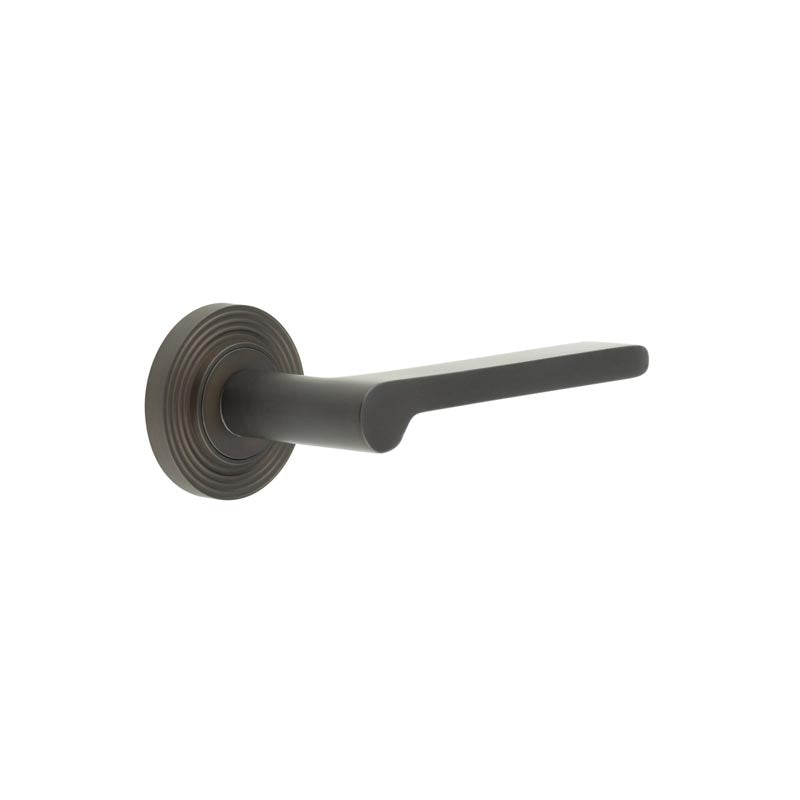 Fitzrovia Door Handles Reeded Rose