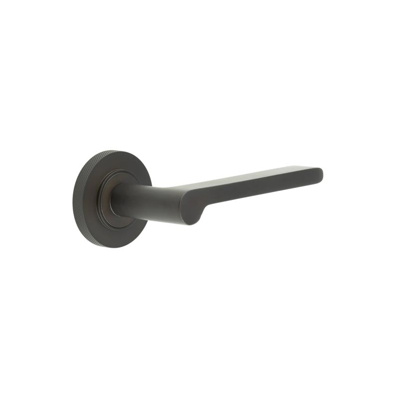 Fitzrovia Door Handles Knurled Rose