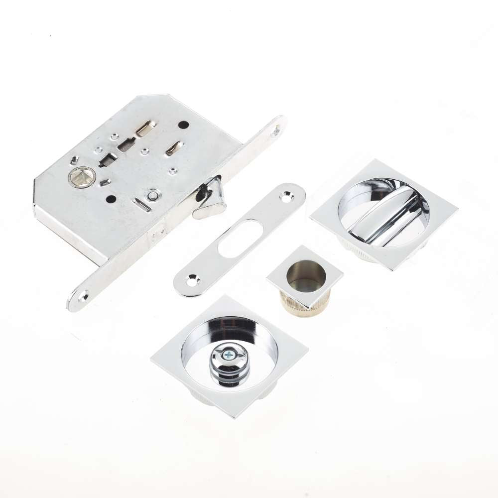 Jedo Bathroom Lock C/W Square Furniture To suit doors 40 to 45mm
