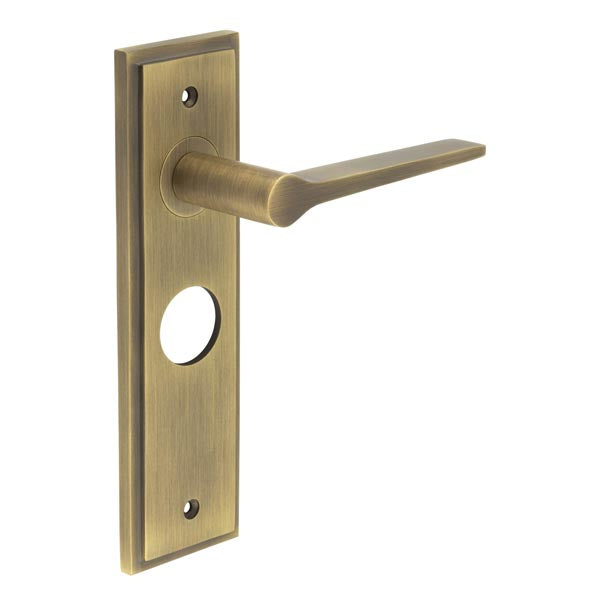 Knightbridge Door Handle Bathroom Backplate