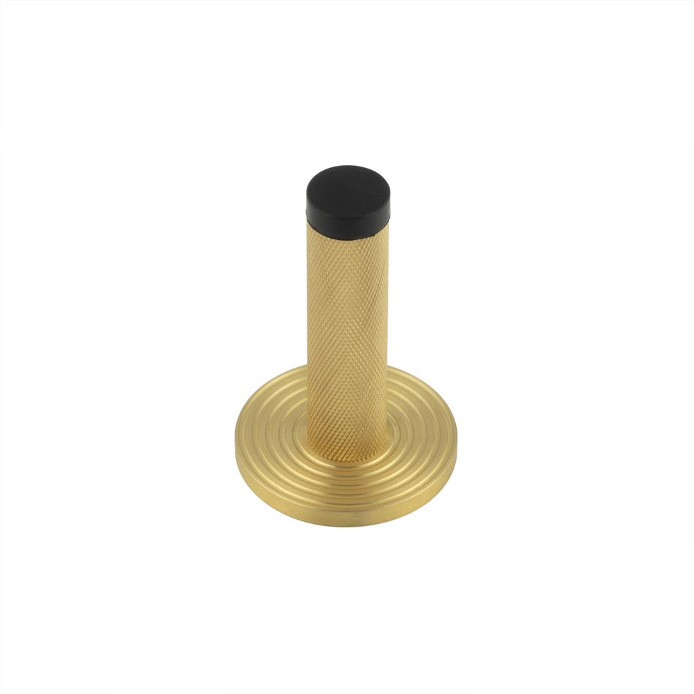 Burlington Knurled Wall Mounted Doorstops Reeded Rose