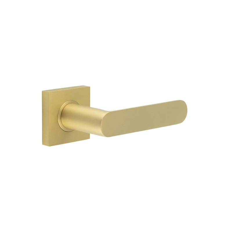 Kensington Door Handles Square Plain Rose