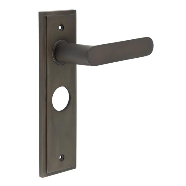 Kensington Door Handle Bathroom Backplate