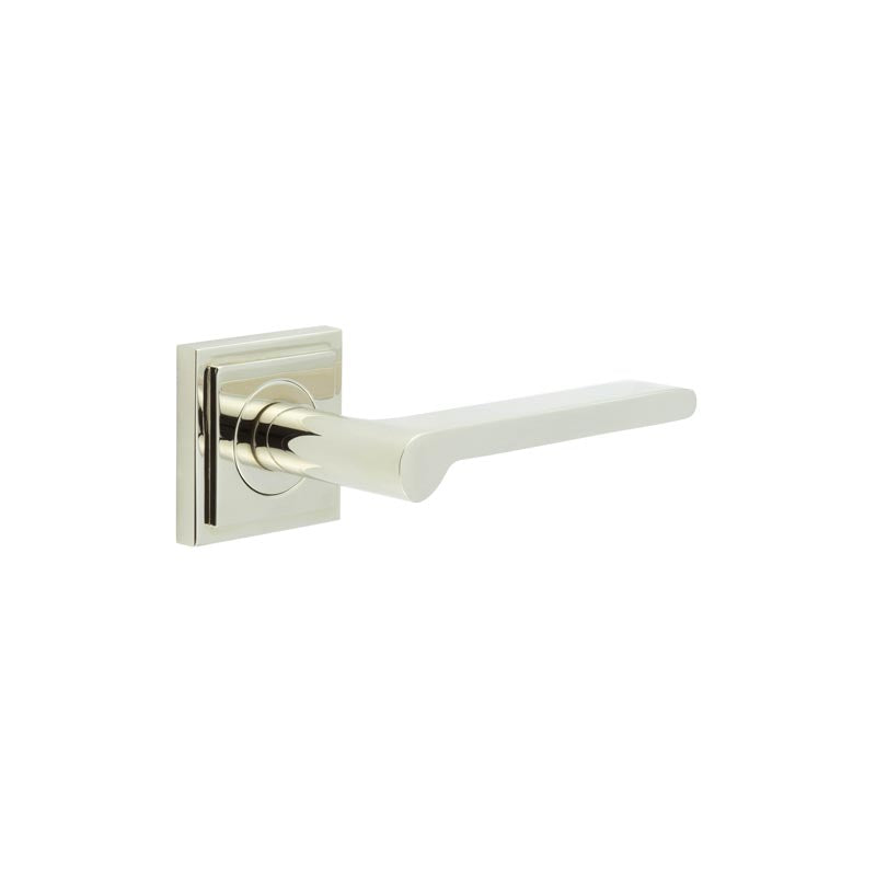Fitzrovia Door Handles Square Stepped Rose