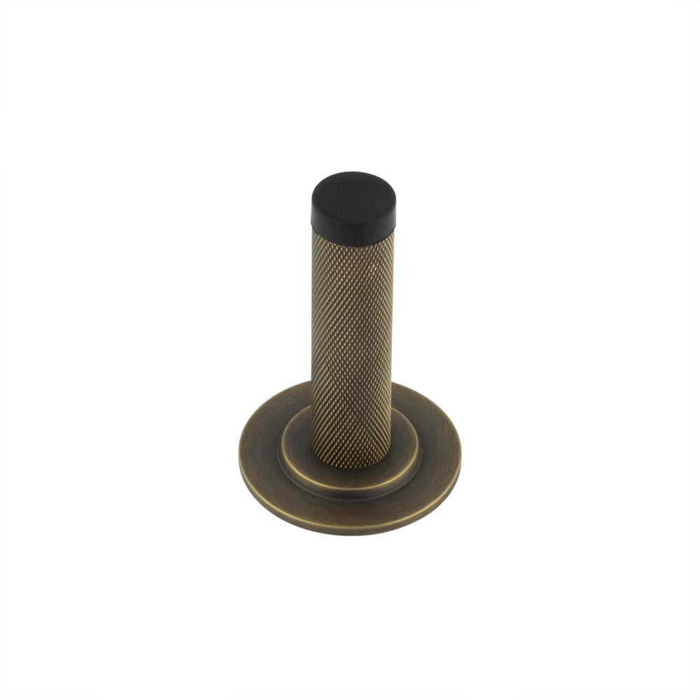 Burlington Knurled Wall Mounted Doorstops Stepped Rose