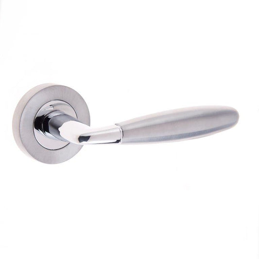 Stylo Door Handle Polished Chrome / Satin Chrome