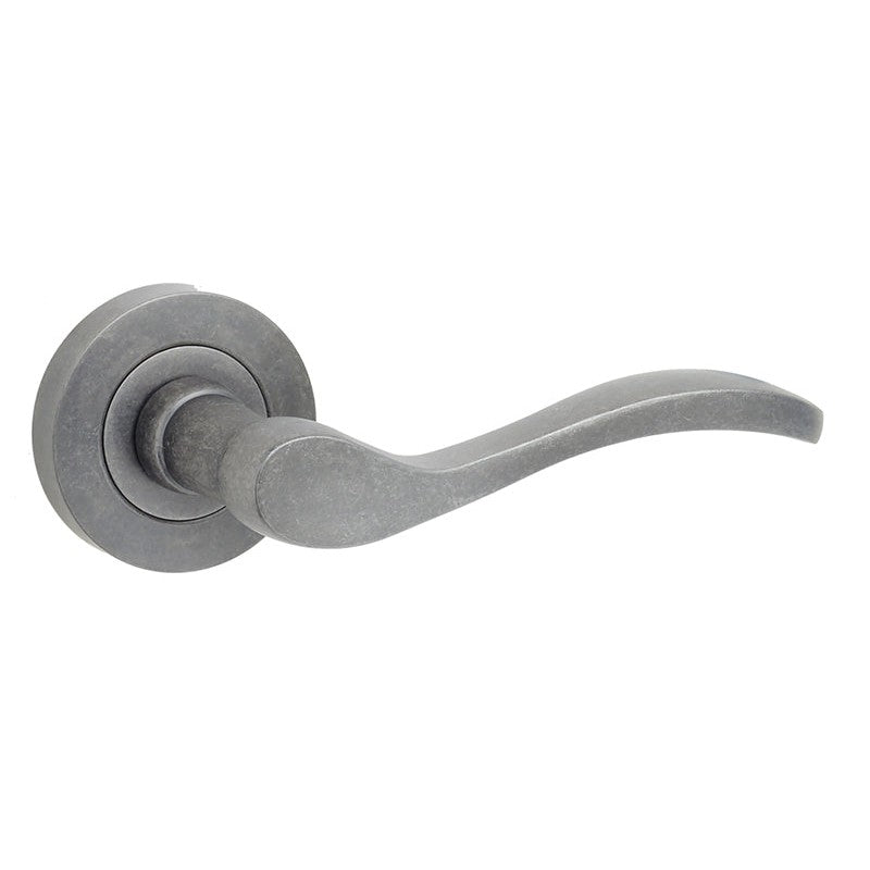 Turin Door Handle on Rose