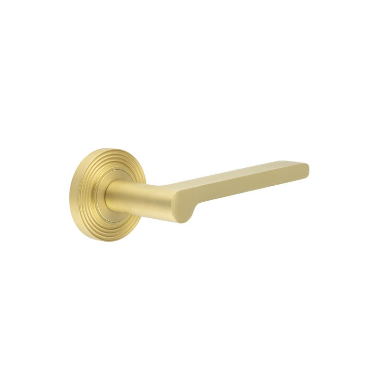 Fitzrovia Door Handles Reeded Rose