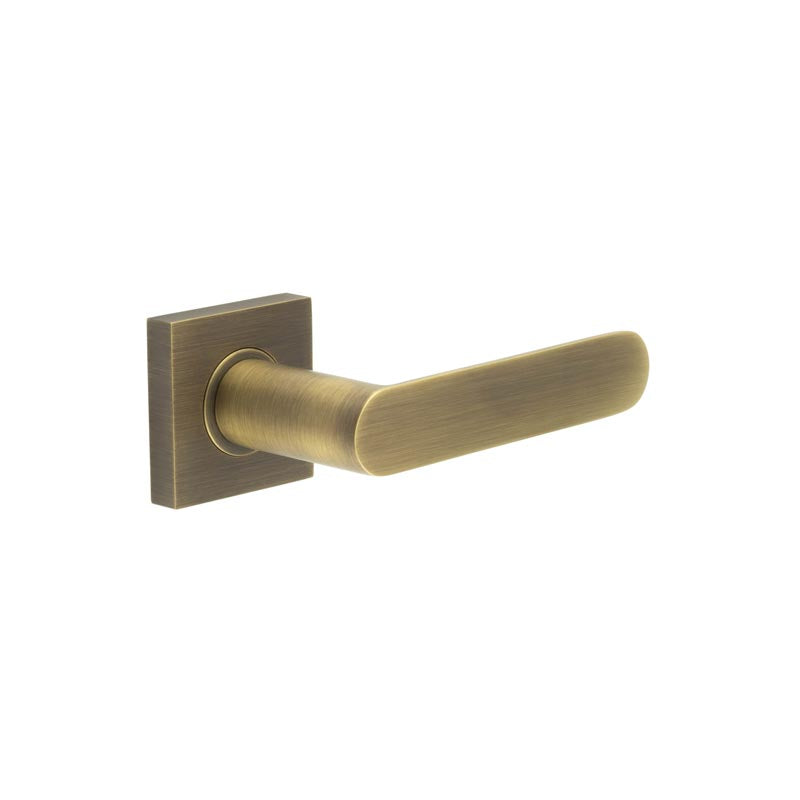 Kensington Door Handles Square Plain Rose