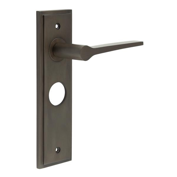 Knightbridge Door Handle Bathroom Backplate