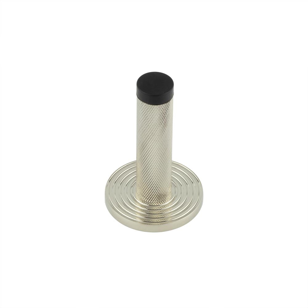 Burlington Knurled Wall Mounted Doorstops Reeded Rose