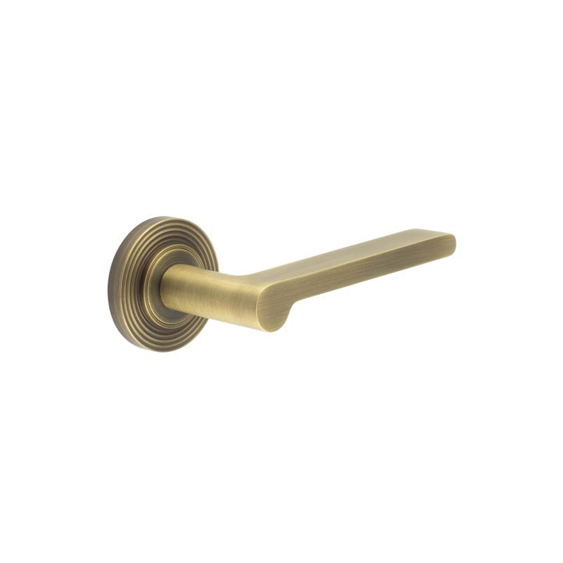 Fitzrovia Door Handles Reeded Rose