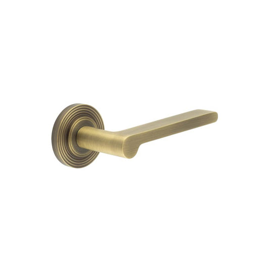 Fitzrovia Door Handles Reeded Rose