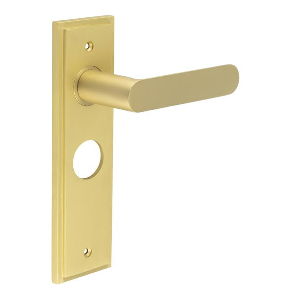 Kensington Door Handle Bathroom Backplate