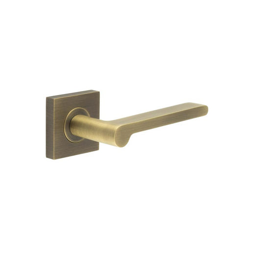 Fitzrovia Door Handles Square Plain Rose