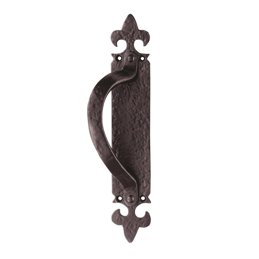 Offset Pull Handle on Backplate Left Hand