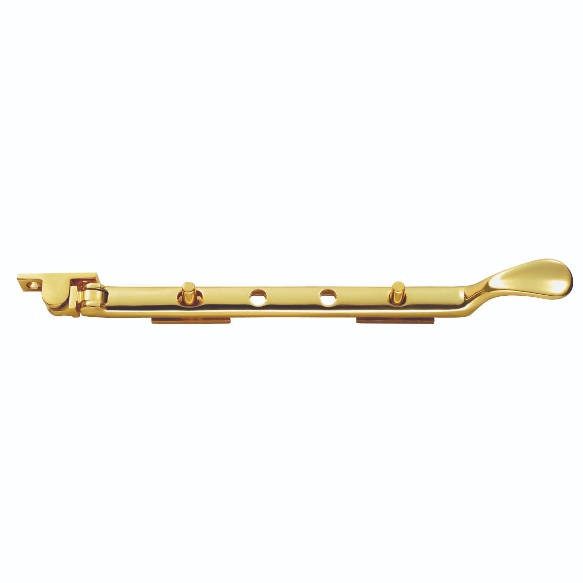 Victorian Casement Stay 300mm Polished Brass