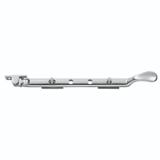 Victorian Casement Stay 270mm Polished Chrome