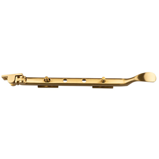 Victorian Casement Stay 270mm Satin Brass