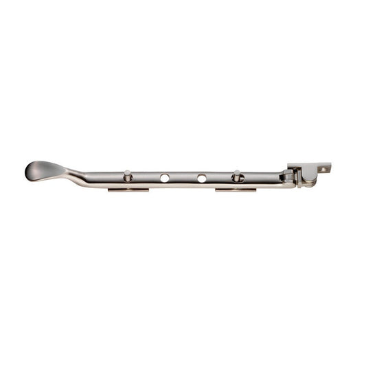 Victorian Casement Stay 270mm Satin Nickel