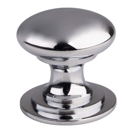 Victorian Cupboard Knob 25mm Polished Chrome