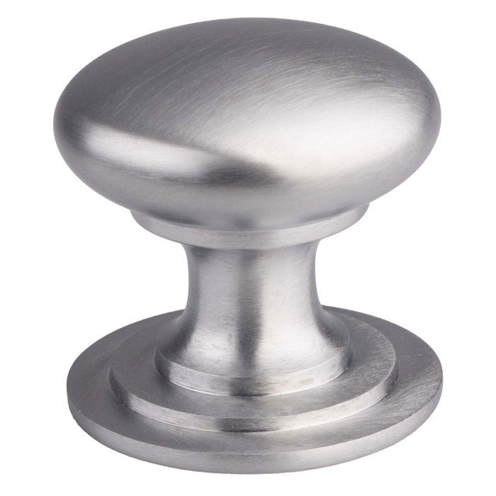 Victorian Cupboard Knob 25mm Satin Chrome