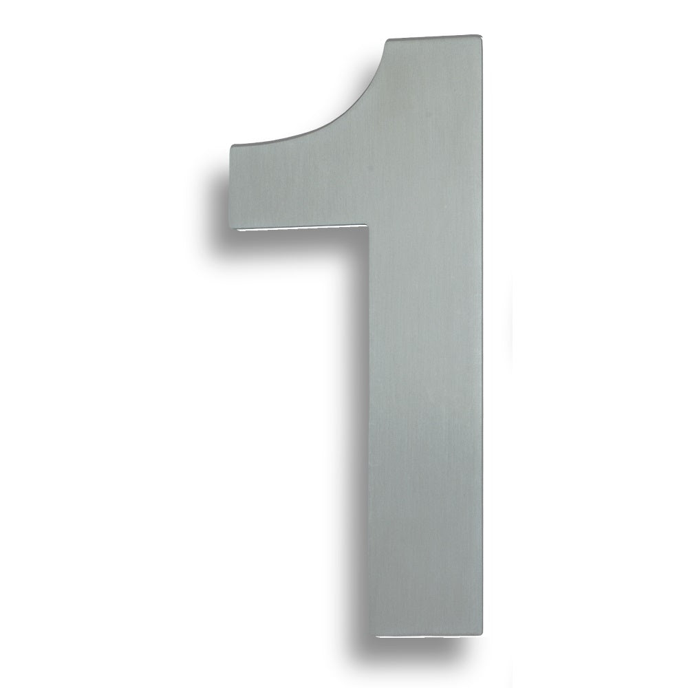 Stainless Steel 7" Numerals (0-9) (Number 1)