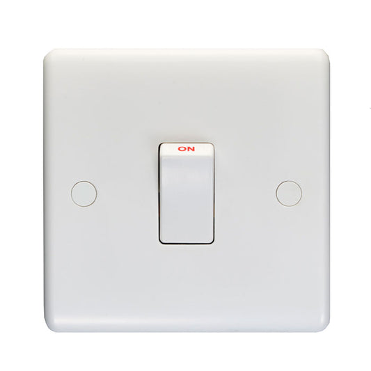 Enhance White Plastic 20Amp Switch - White