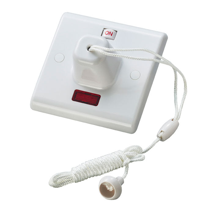 Enhance White Plastic Pull Cord - White