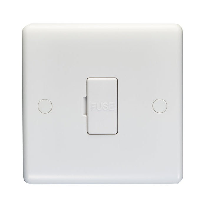 Enhance White Plastic Unswitched Fuse Spur - White