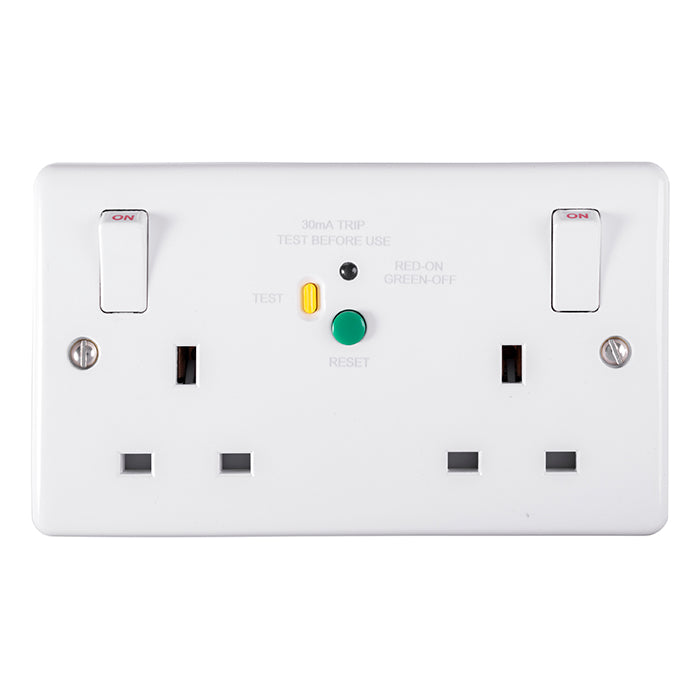 Enhance White Plastic Rcd - White