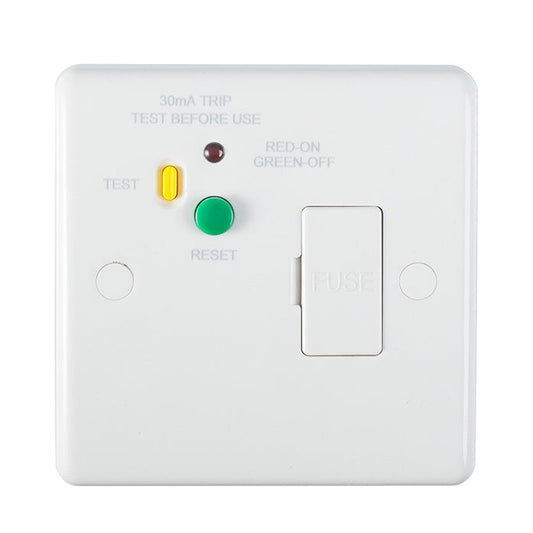 Enhance White Plastic Rcd - White