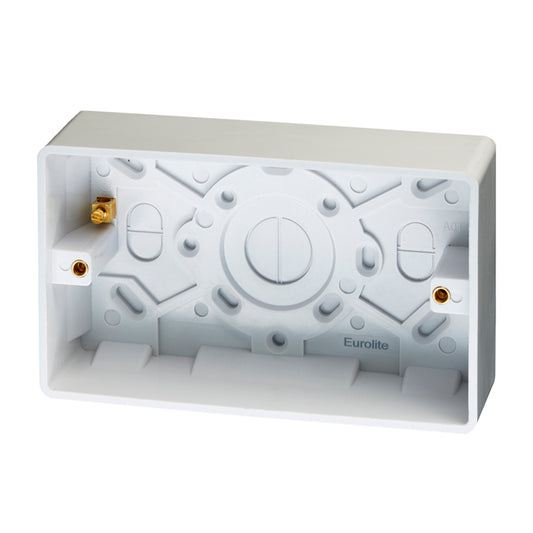 Enhance White Plastic Pattress Box - White