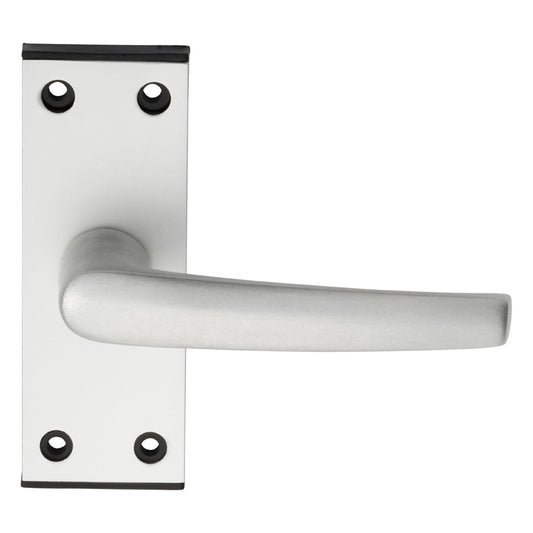 Aluminium MIAL Lever on Latch backplate