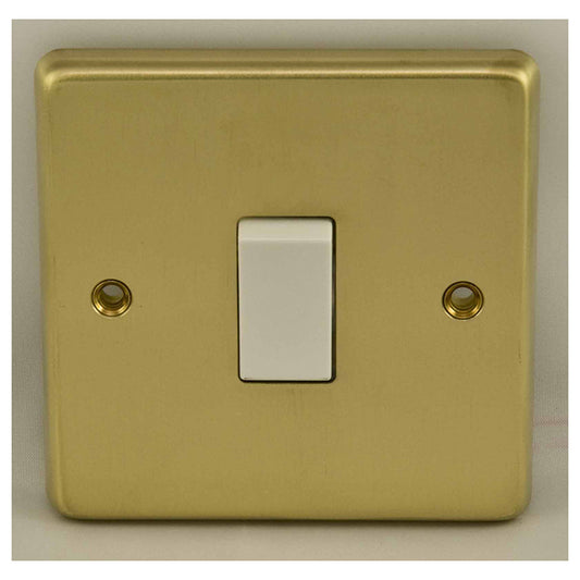 Stainless steel 1 Gang Switch - Satin Brass