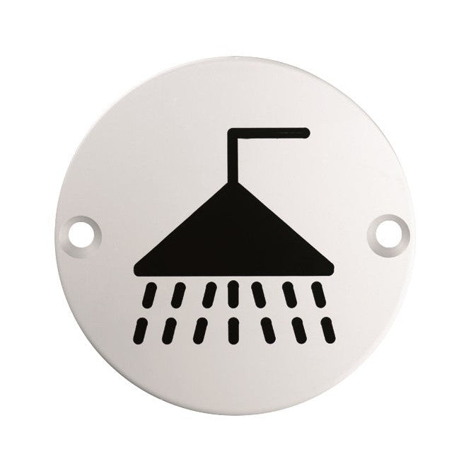 Shower Handle Labels Signage Shower Symbol – Handles & Knobs Direct