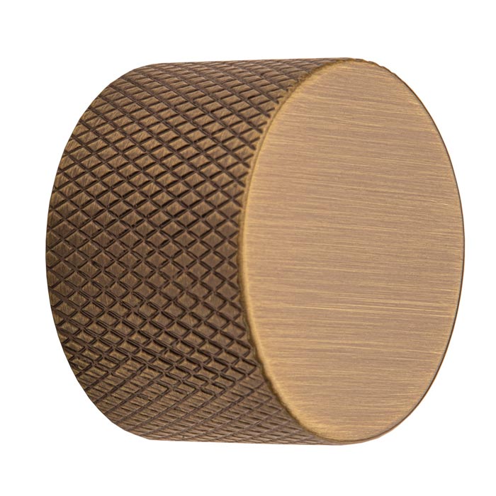 Knurled Dimmer Knob - Antique Brass