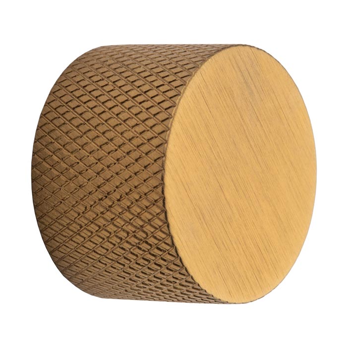 Knurled Dimmer Knob - Satin Brass