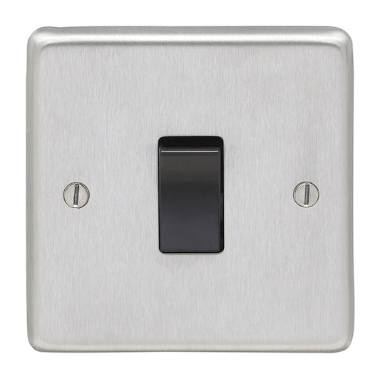 Stainless steel 1 Gang Switch - Satin Stainless Steel