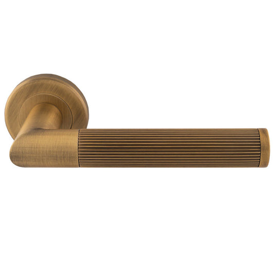 Serozzetta Trend Lines Lever On rose Antique Brass