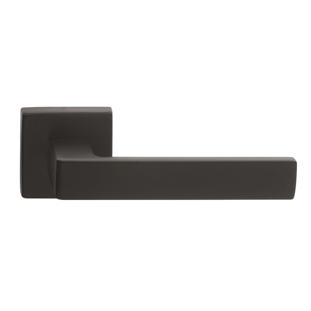 Techna Lever on Square Rose Matt Black