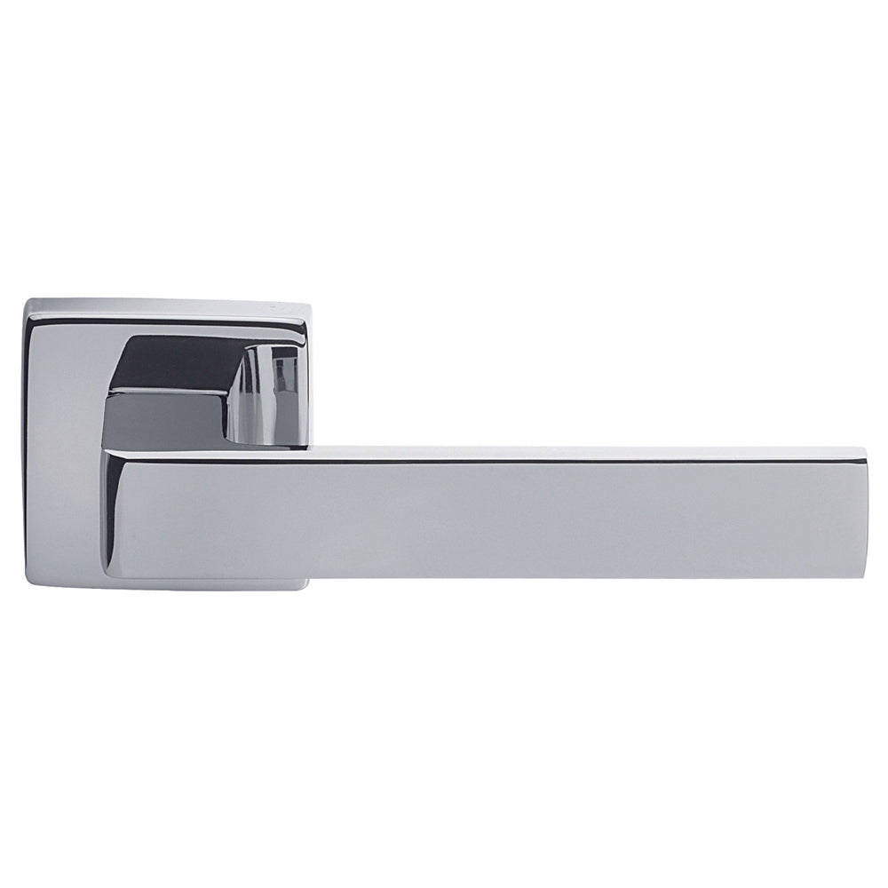 Techna Lever on Square Rose Polished Chrome