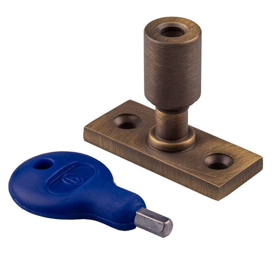 Locking Casement Stay Pin Antique Brass