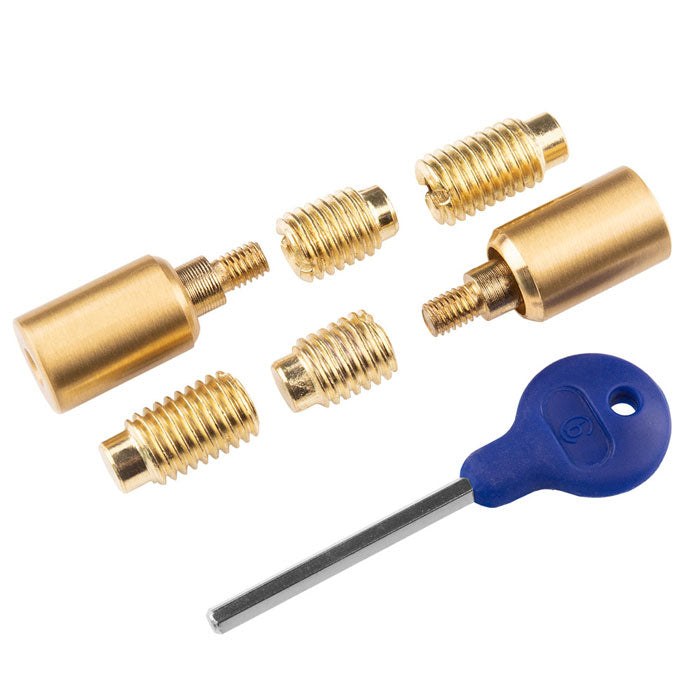 Sash Window Stop Satin Brass